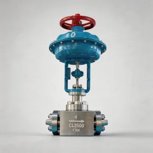 High Pressure Industrial Easy E Pneumatic Digital Control Valve with Smart Positioner for Gas Flow and Pressure Regulating