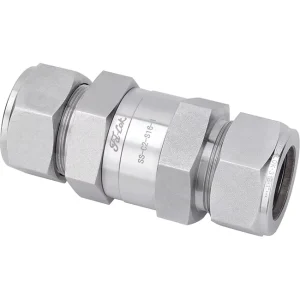 High Pressure Industrial Stainless Steel 316 Check Valve Non-Return Spring Design Female/Male Connections 60000psi Medium
