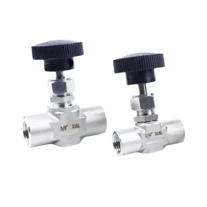 High Pressure Manual Needle Valve 1 4 3 8 Female Thread 6000psi 316L Stainless Steel Forging Flow Regulating Instrumentation