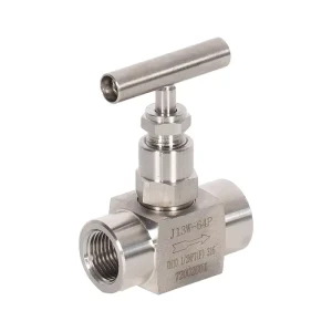 High Pressure Stainless Steel 1 4 Npt Straight Female Thread Ss Needle Valve 5000psi for Valve Flow Control Water Gas Oil