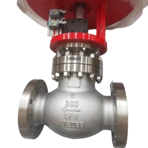 High-Pressure Stainless Steel CF8 Pneumatic Globe Valves for Industrial Pipeline Shut-Off