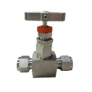 High Pressure Stainless Steel Instrumentation Needle Valve 10000 PSI Double Ferrule Compression Fitting