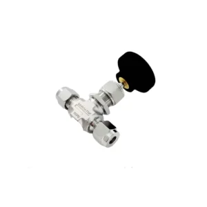 High Pressure Stainless Steel Needle Valve Double Ferrule Tube Fitting