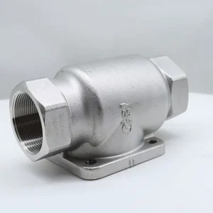High Pressure Stainless Valve Body Threaded Check Valve with Fixed Base for Industrial Plumbing System