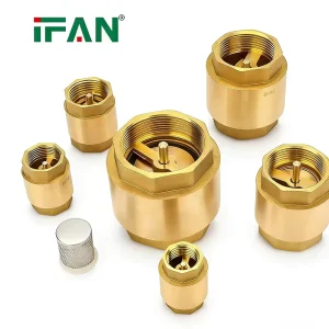 High Pressure Vertical No Return Valve Manual Check Valve Brass 1/2″-2″ Inch Brass Check Valve