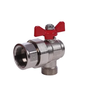 High Quality 1 2 3 4 1 Inch CW617N Full Flow Forged Brass Angle Ball Valve PN25 Manual Aluminum Alloy Butterfly Handle Water OEM