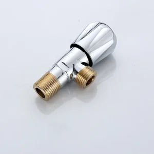 High Quality 1 2 Brass Chrome Angle Valve with 3 Year Warranty PN16 Manual Control Factory Direct Sale Bathroom Water Valve