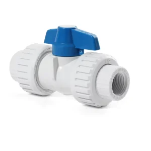 High Quality 1/2 Inch White PVC Ball Valve From Peru OEM Supported for Water Application PVC Double Union Ball Valve