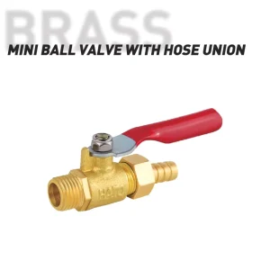 High Quality 1 4 Inch Brass Manual Ball Valve with Hose Union OEM Customizable Pipe Fitting for Building Water Supply Drainage