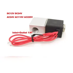 High Quality 2V025 06 220VAC 1 8″ OEM Customizable Solenoid Valve Normal Closure Water Air Gas Control Base Customizable Wire
