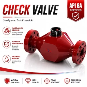 High Quality API 6A Hongtai 2-1/16″ 3000PSI High Pressure Check Valve for OilField and Wellhead Applications