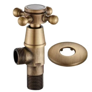High Quality Angle Valves Copper Antique Dual Angle Valve Water Control Valve for Bathroom and Toilet