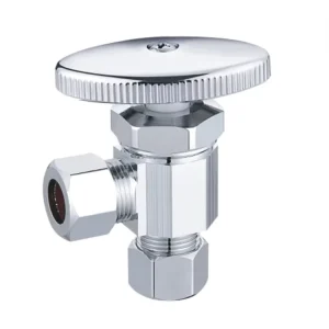 High Quality Brass Angle Valve with Chrome Finish Manual Operation ISO9001 Certified for Residential & Commercial Water Use
