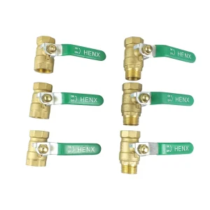 High Quality Brass Ball Valves with Long Handle Inner Outer Threads Manual Stop Structure Direct Factory Sale OEM Customizable