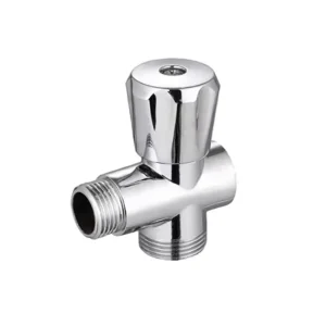 High Quality Custom Size Three Way Brass Angle Valve Modern Design for Water Application in Bathroom Competitive Price