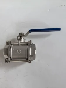 High Quality Customized OEM ODM Three-Piece Stainless Steel 316/316L/304 Manual Ball Valve Water 1/2” 3/4” 1” NPT