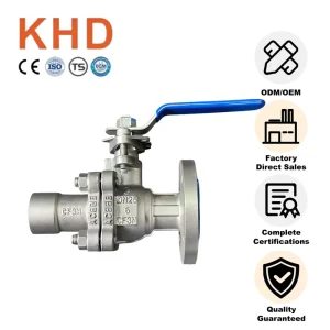 High Quality Customized Stainless Steel Flanged Ball Valve Industrial Shutoff Valve for Water Gas