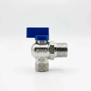 High Quality Dual Outlet Outdoor Garden Faucet 1 2 Brass 90 Degree Ball Angle Valve with Butterfly Handle and Tee Design