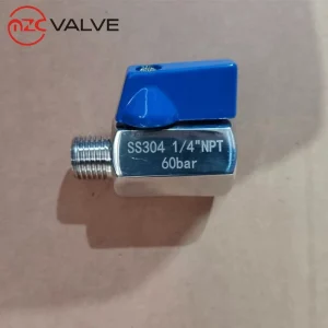 High Quality Manual Mini Floating Ball Valve in Stainless Steel F304 Design