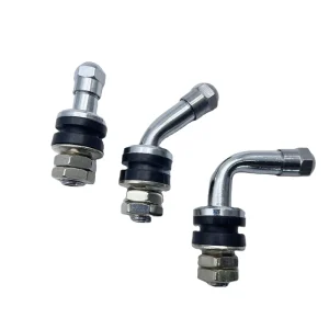 High Quality New VS 8 45 90 Degree Bend Schrader Brass Nickel Plated Valve Stems Universal Tubeless Car Tire Repair