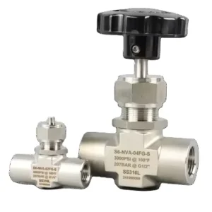 High Quality SS316 1 2″ 1 8 1 4 Mini Valve Needles Threaded 6000 psi High Pressure Stainless Steel Needle Valve