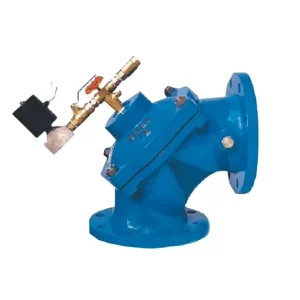 High Quality Shanghai Manufacture 0.6~100bar Flange DN15 100S Hydraulic Control Y Type Angle Mud Valve
