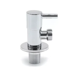 High Quality Stainless Steel Angle Valve 1 2″ 3 4″ Chrome Plated for Under Sink Bathroom Plumbing Sanitarywares