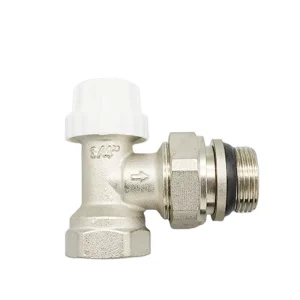 High Quality Stainless Steel Brass Angle Type Thermostatic Radiator Valve for Floor Heating Systems&Parts