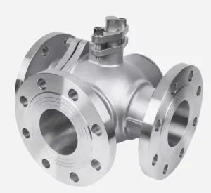 High Quality Stainless Steel Flanged Four way Manual Ball Valve OEM Base