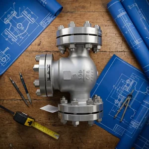 High Quality Stainless Steel Lift Check Valve CF8M Class 300 DN50 2 Inch Flanged RF Piston Type