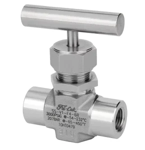 High Quality Type V1 Series 316SS Manual High Pressure Needle Valve 5000PSI for Gas Oil Water High Temperature