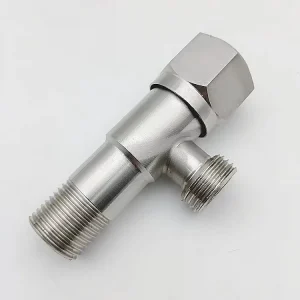 High Quality Water Angle Valve Manual Dual Handle Stainless Steel Corrosion Resistant 20mm Port Size 0.8MPa Pressure