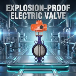 High Safety Explosion Proof Standard Cast Iron Body Precise Flow Control Industrial Electric Clamp Butterfly Valve