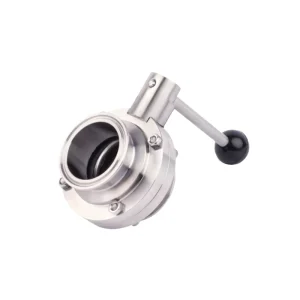High Sanitary Stainless Steel Butterfly Valve Manual Welded Tri Clamp Threaded EPDM Silicon Seat 3A DIN ISO Standard