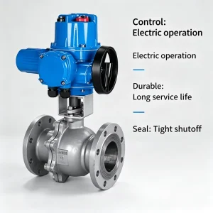 High Sealing 304 Stainless Steel Cast Steel Body IP68 Waterproof Actuator OEM Customizable Pipeline Electric Ball Valve