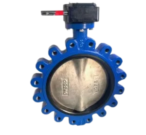 High Sealing Full Lug Type Manual Butterfly Valve with Hand Lever Soft Seal Flange Design for Oil Gas Slurry Air Water