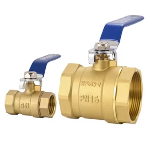 High Strength Corrosion Resistant Lead Free Brass Ball Valves Leakproof Sealing High Pressure PN16 Full Bore Low Flow Resistance