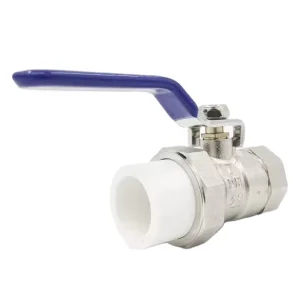 High Temp Female Thread PPR Ball Valve Brass Water Switch for Heating Return System DN32