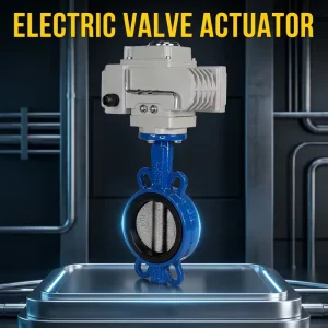 High Temp Resistant Sanitary Stainless Steel Valve Body Equipped With 12 point Control Handle Electric Butterfly Valve