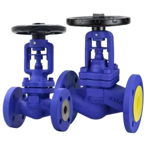 High Temperacture Steam Oil 6 Inch WCB Carbon Steel Flange Type Bellows Seat Globe Valve