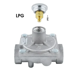 High Temperature 1/2″ NPT PVC LPG Propane Gas Regulator Pressure Reducing Valve for Home Kitchen Use