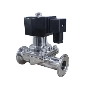 High Temperature 24V Water Diaphragm Electric Magnet Valve Tri Clamp Sanitary Stainless Steel Food Grade Solenoid Valve