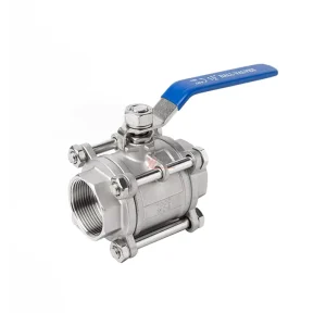 High Temperature 300 Degrees Celsius RC NPT BSP 1000psi 16 64bar 304 316 WCB Metal Seal Manual 2 Way 3PC Thread Ball Valve