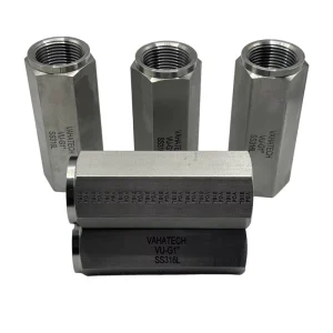 High Temperature Acid Resistant Stainless Steel Hydraulic Check Valve 1/8″ to 3/4″ Internal Thread One-Way