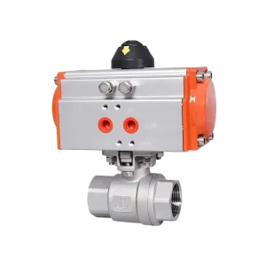 High Temperature Customizable OEM Support Two-Piece Pneumatic Threaded Ball Valve