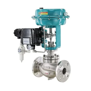 High Temperature Flange Diaphragm Pneumatic Globe Control Valve DN100 Single Seat Flow Regulator Steam Hot Oil Pipeline
