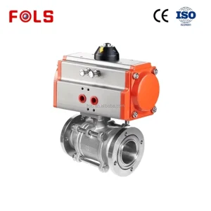 High Temperature & High Pressure 304 316 Stainless Steel Pneumatic Vacuum Ball Valve Factory