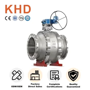 High Temperature High Pressure Industrial Ball Valve Manual Stainless Steel Carbon Steel Flange Ball Valve