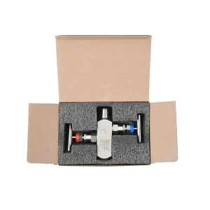 High-Temperature High-Pressure Stainless Steel Two-Way Manifold Needle Valve for Pressure Gauges and Transmitters