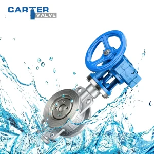 High Temperature Metal Seated Butterfly Valve Carbon Steel Wafer Lug Pneumatic Water Hot Air Ventilation ANSI Class1500